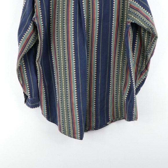 Vintage 90s Streetwear Geometric Print Shirt - Picture 7 of 8